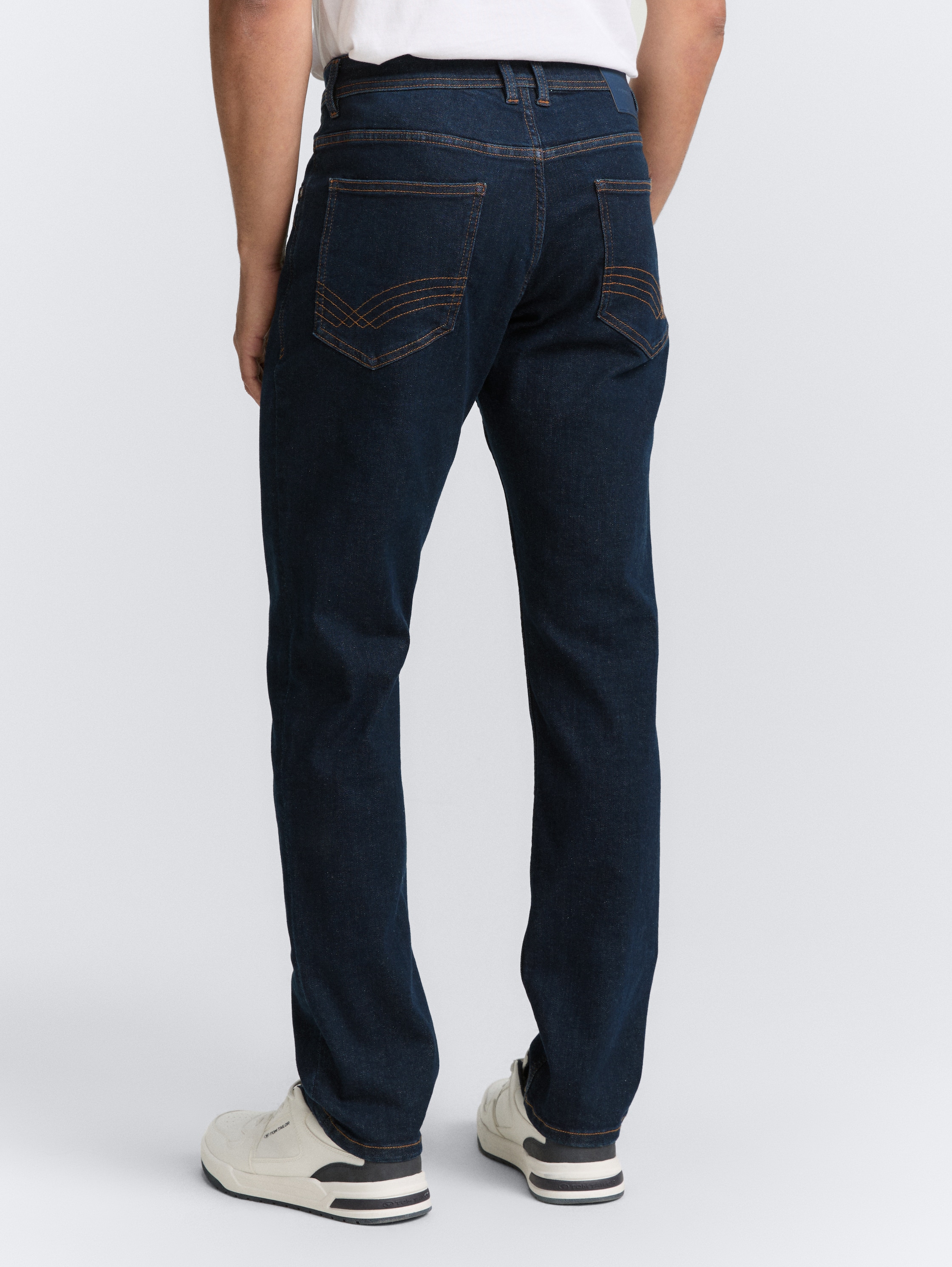 TTJOSH Regelmatige Slanke Jeans - rinsed_blue_denim - 