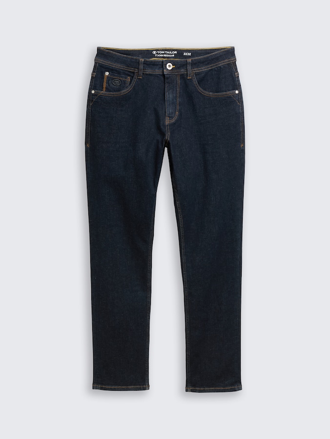 TTJOSH REGULAR SLIM jeans with stretch by Men, Rinsed Blue Denim