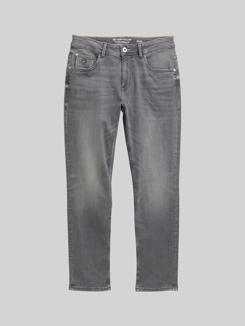 TTJOSH REGULAR SLIM jeans with stretch by Men, grey denim