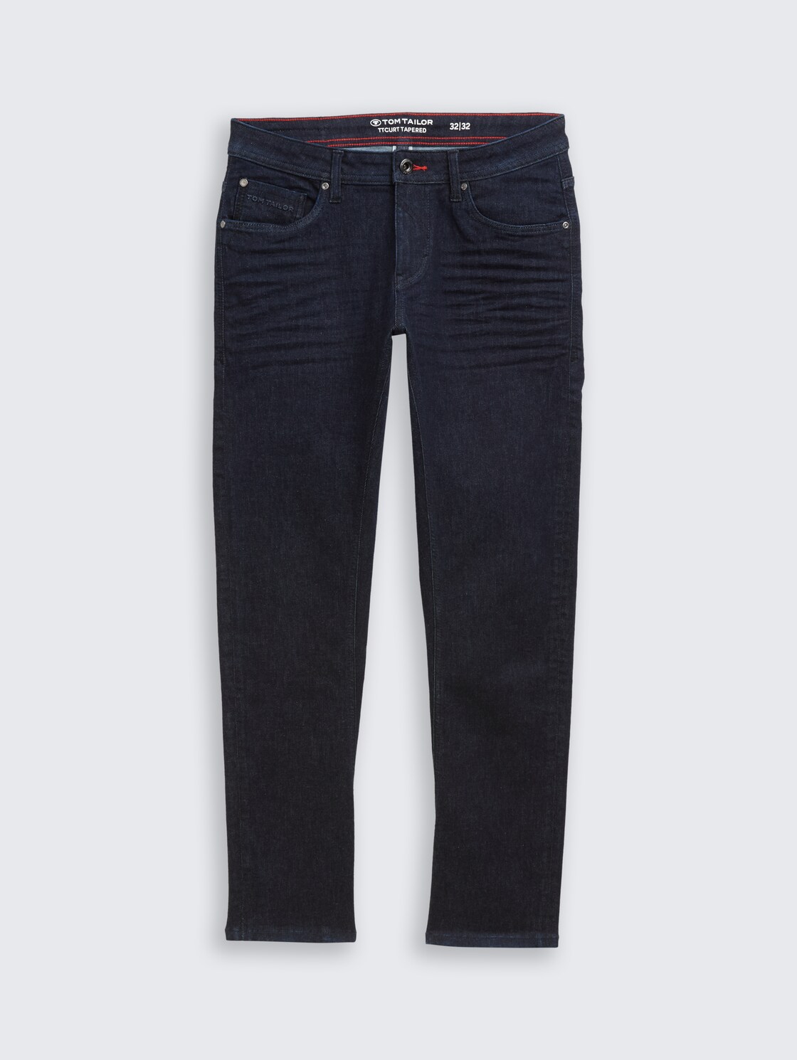 TTCURT TAPERED Jeans mit Stretch - Rinsed Blue Denim - Vorder-Produkt-Ansicht