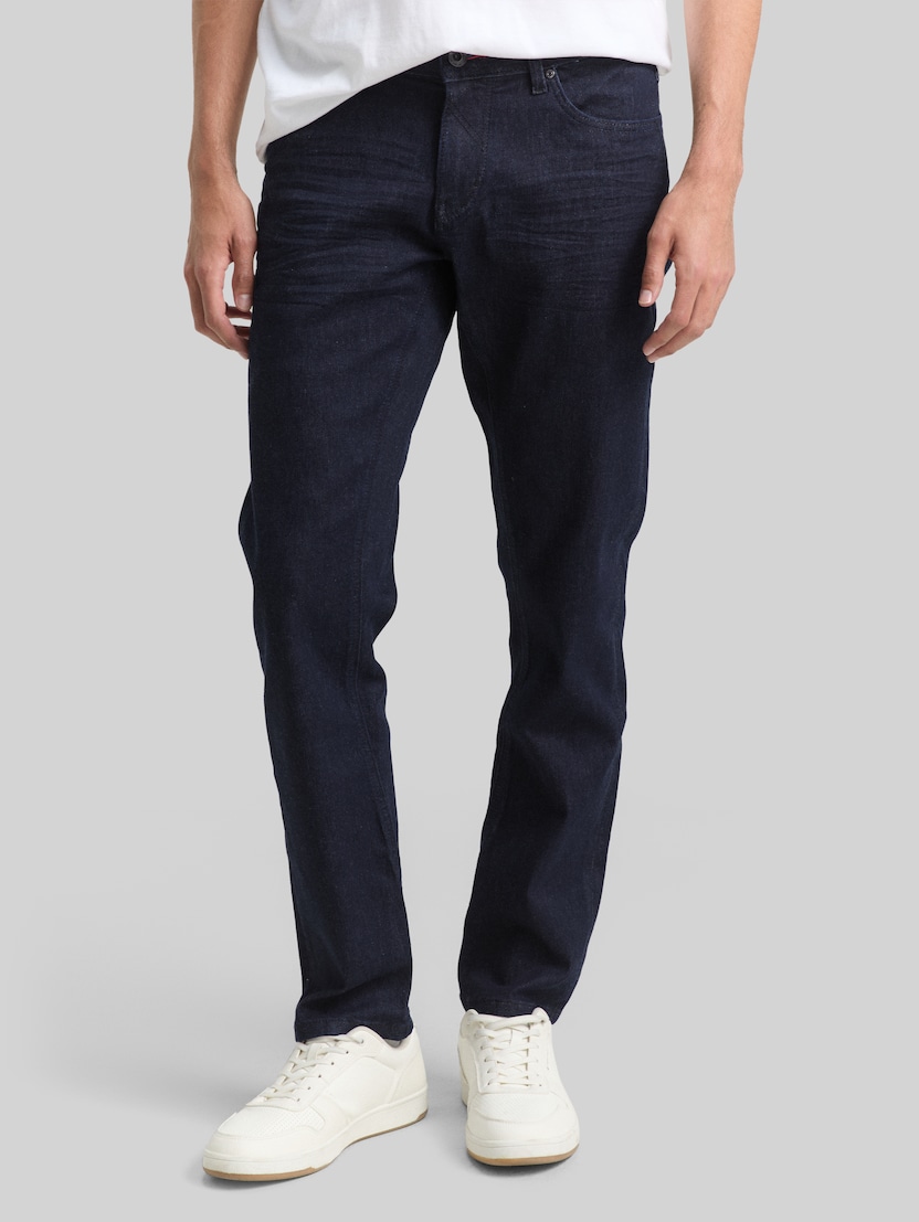 TTCURT TAPERED Jeans mit Stretch von Men, Rinsed Blue Denim