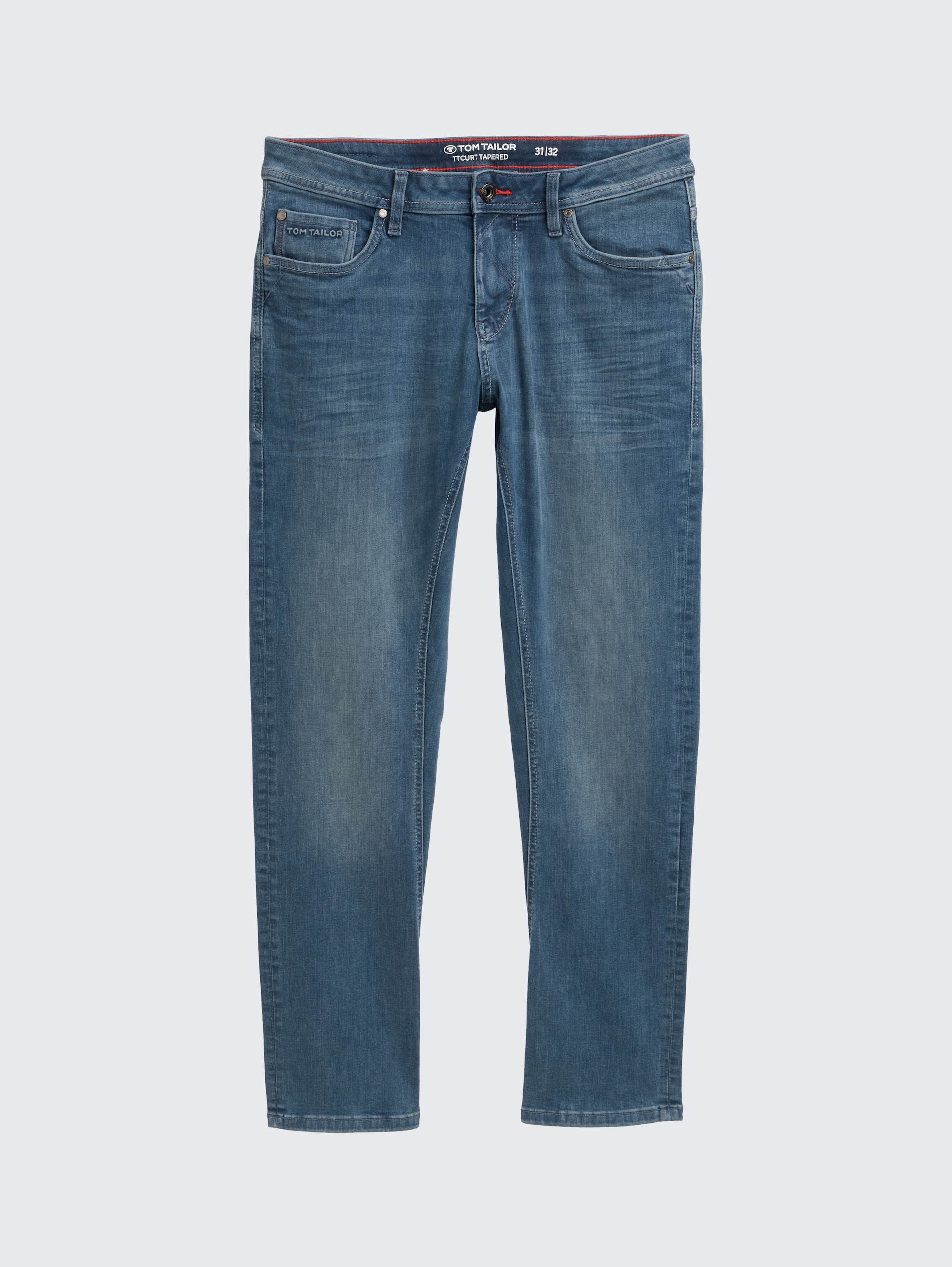 TTCURT TAPERED Jeans mit Stretch - blue grey denim - Vorder-Produkt-Ansicht