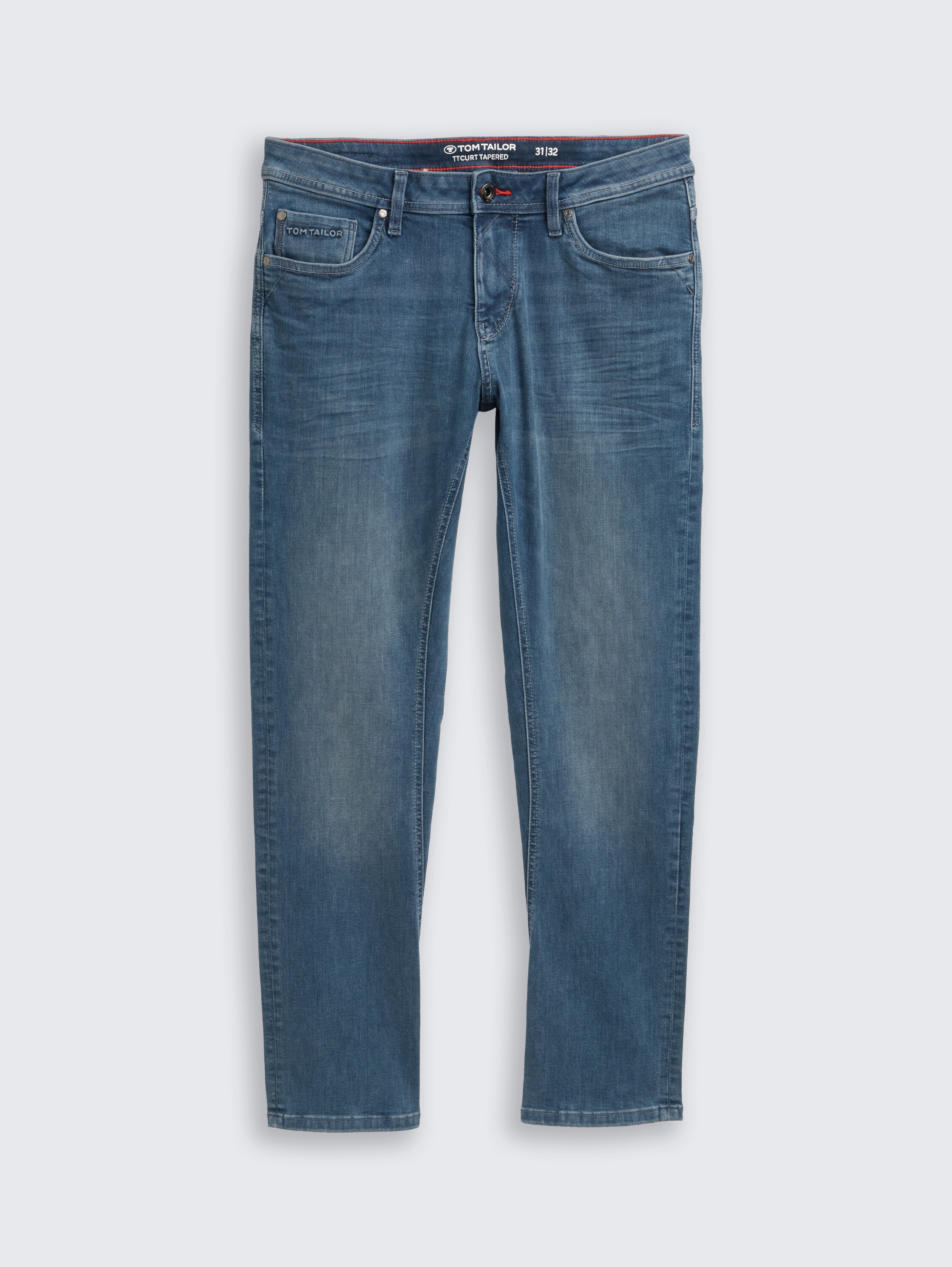 TTCURT TAPERED jeans met stretch - blue_grey_denim - 