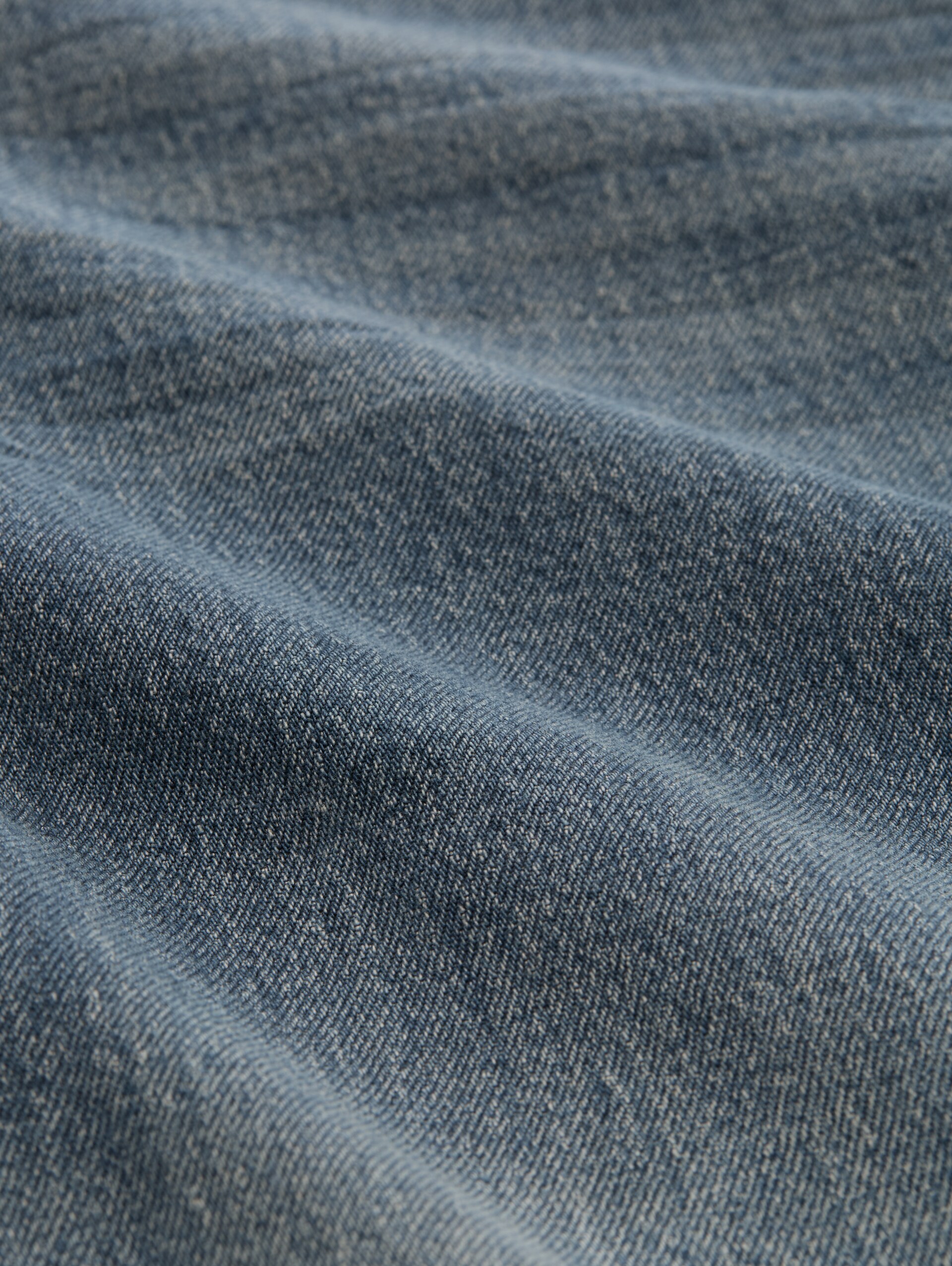 TTPIERS SLIM jeans - used mid blue grey denim - Material view