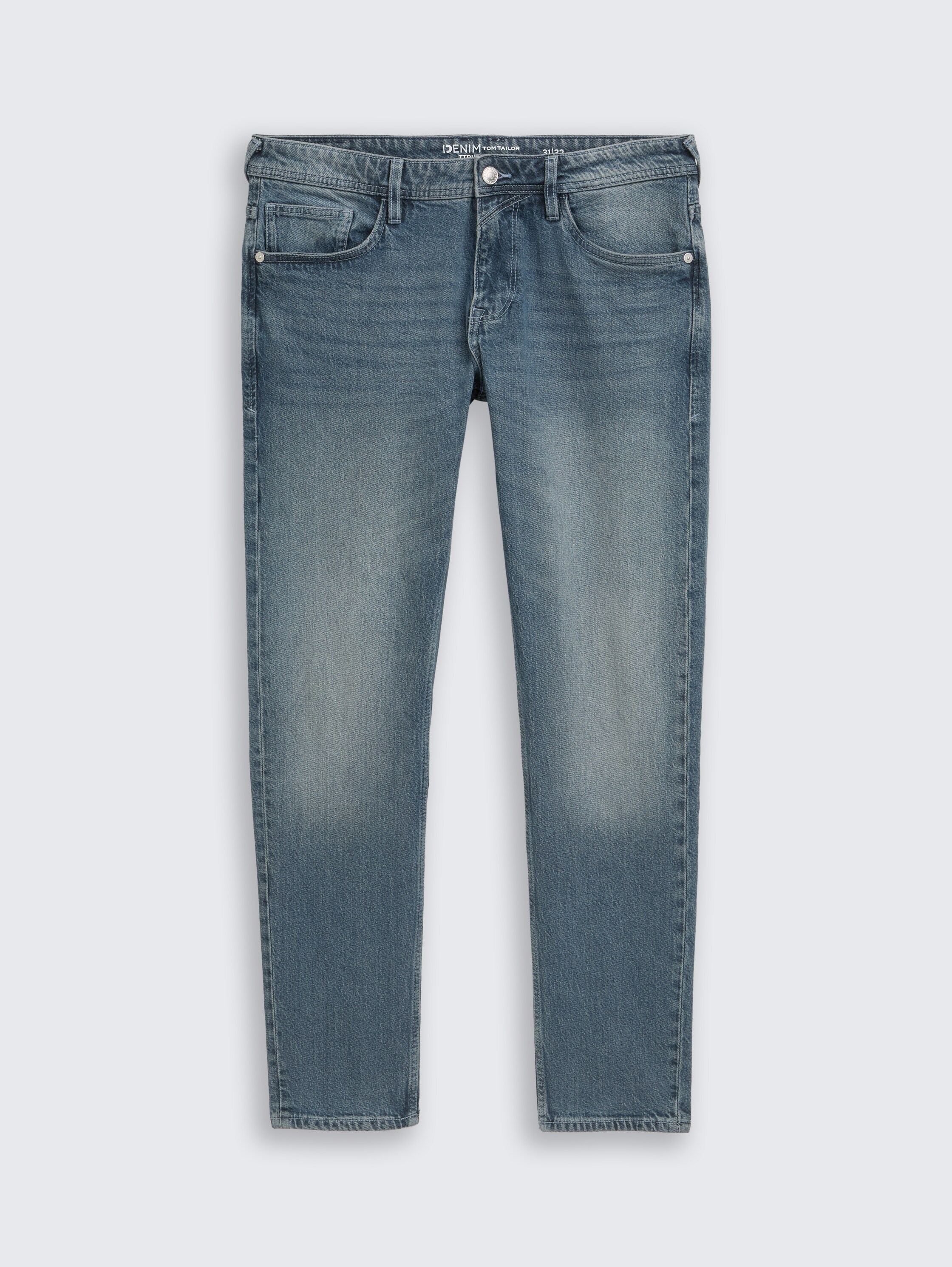 TTPIERS SLIM Jeans - used_mid_blue_grey_denim - 