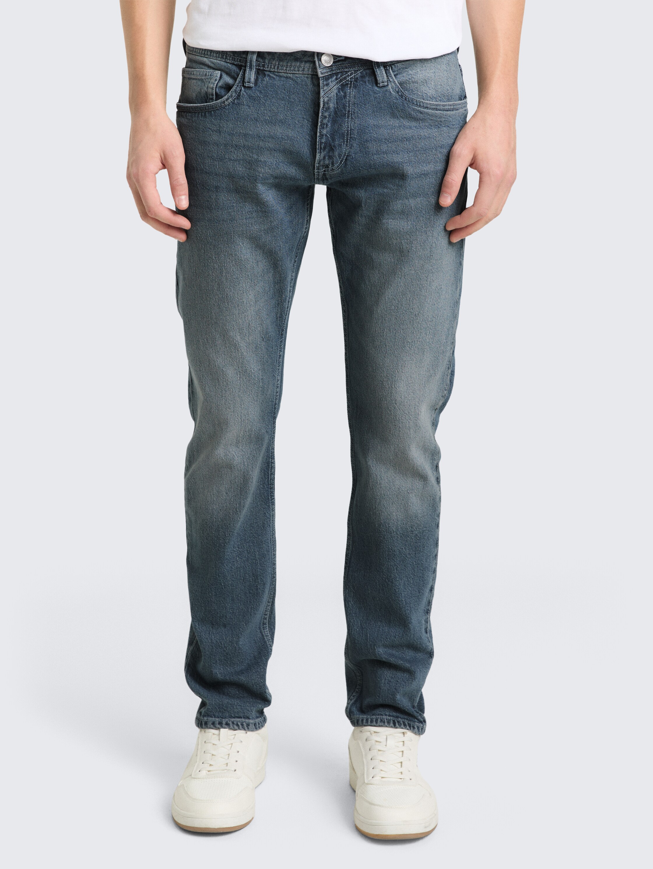 TTPIERS SLIM Jeans - used_mid_blue_grey_denim - 