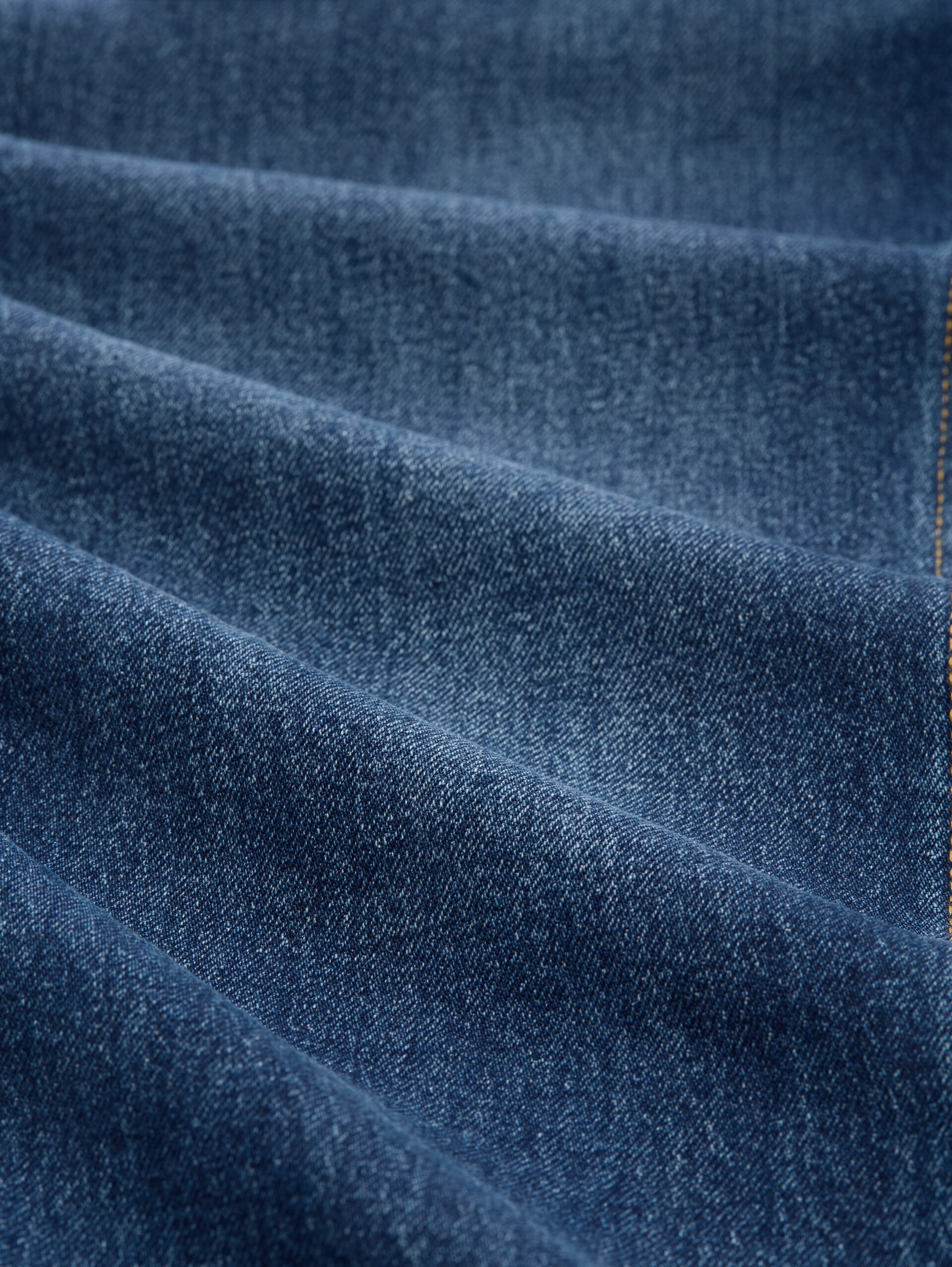 TTPIERS SLIM Jeans - Used Dark Stone Blue Denim - Material view