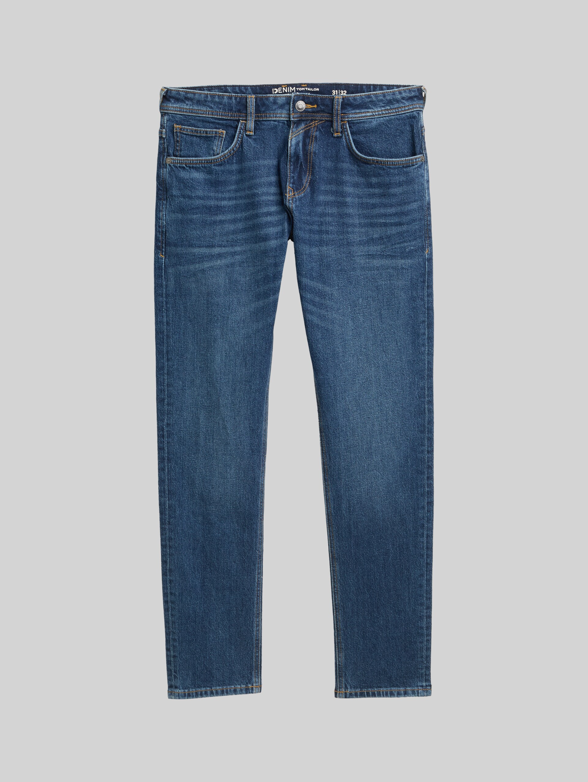 TTPIERS SLIM Jeans - Used Dark Stone Blue Denim - Front product view
