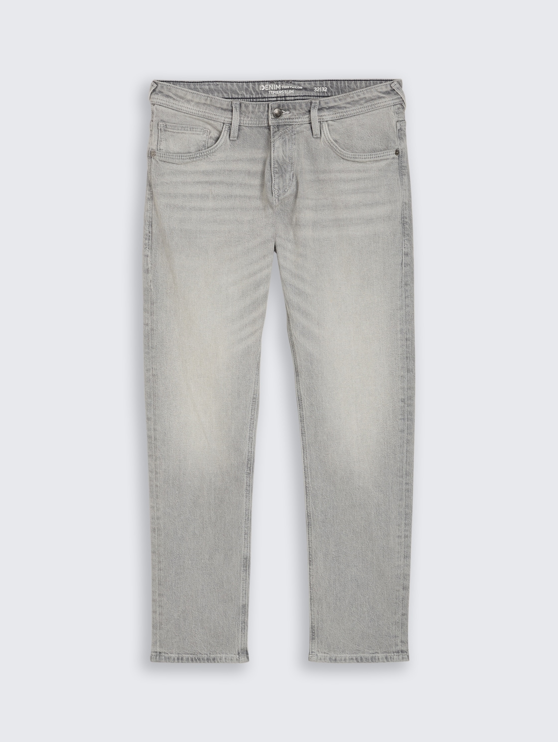TTPIERS SLIM Jeans - used light stone grey denim - Vorder-Produkt-Ansicht
