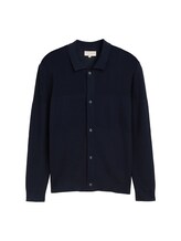 Ausgewählt, Strickjacke mit Knopfleiste von Tom Tailor, blau