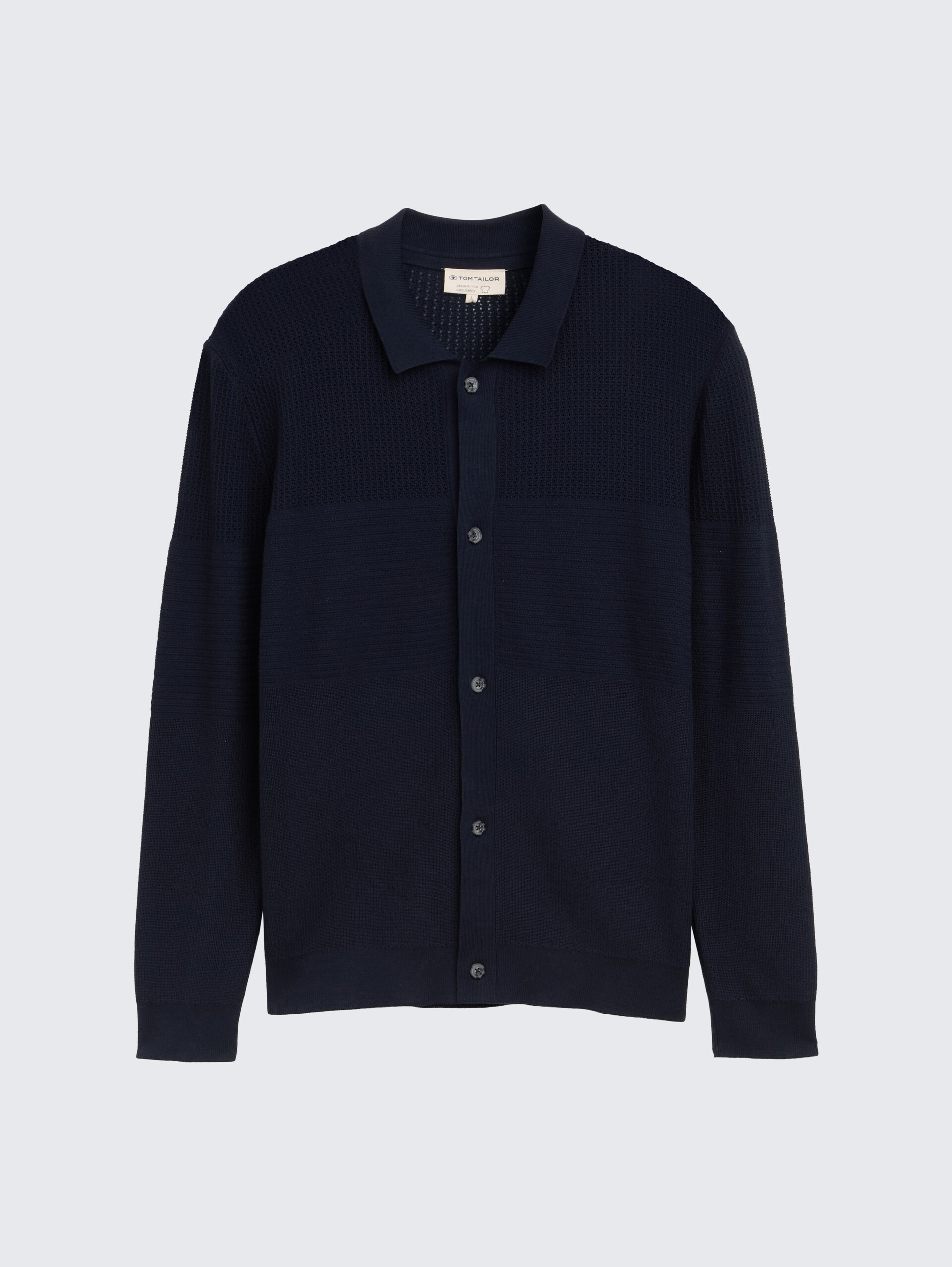 Strickjacke mit Knopfleiste - sky captain blue