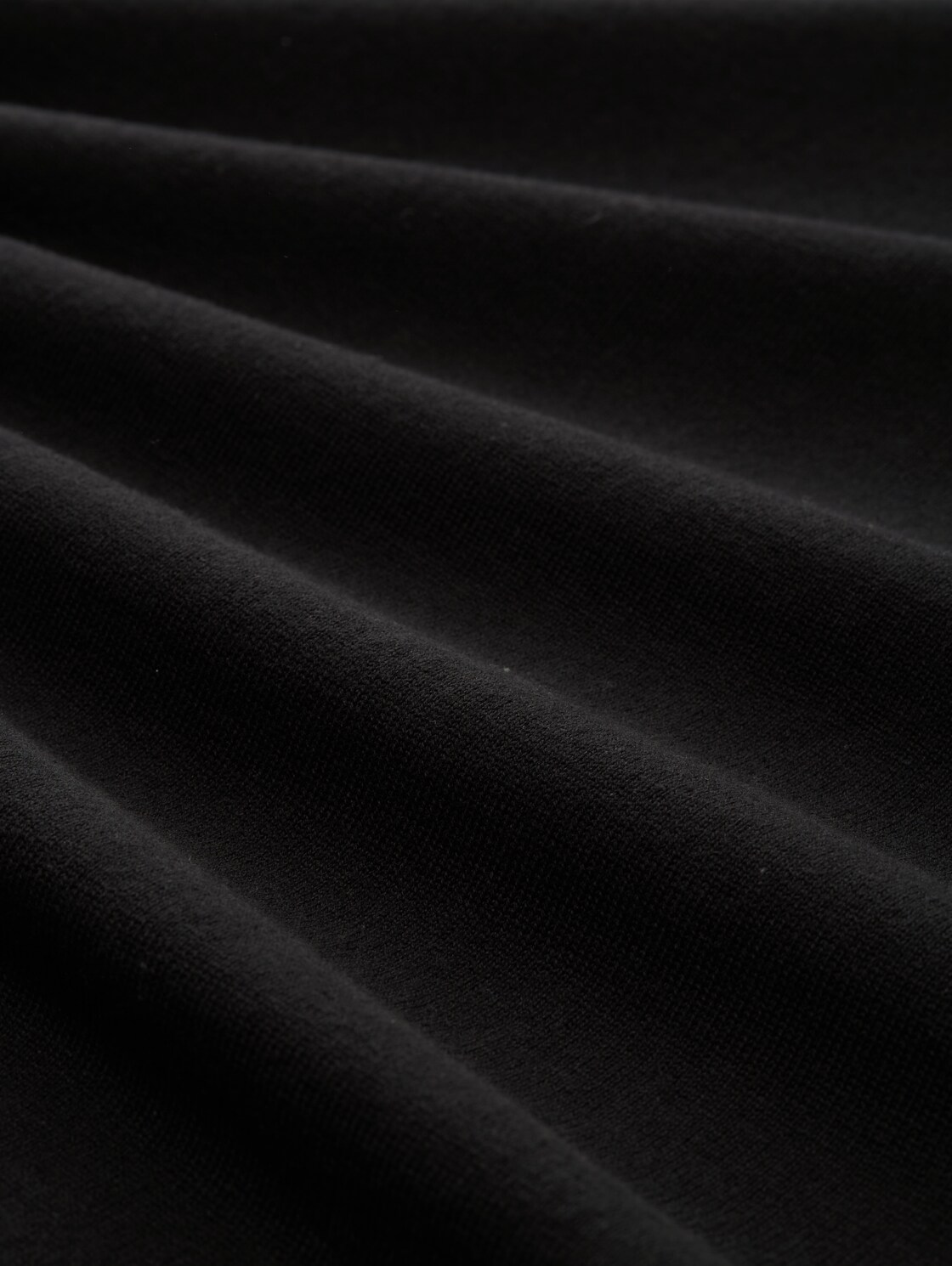 Rollkragenpullover aus Baumwolle - Black - Material-Ansicht