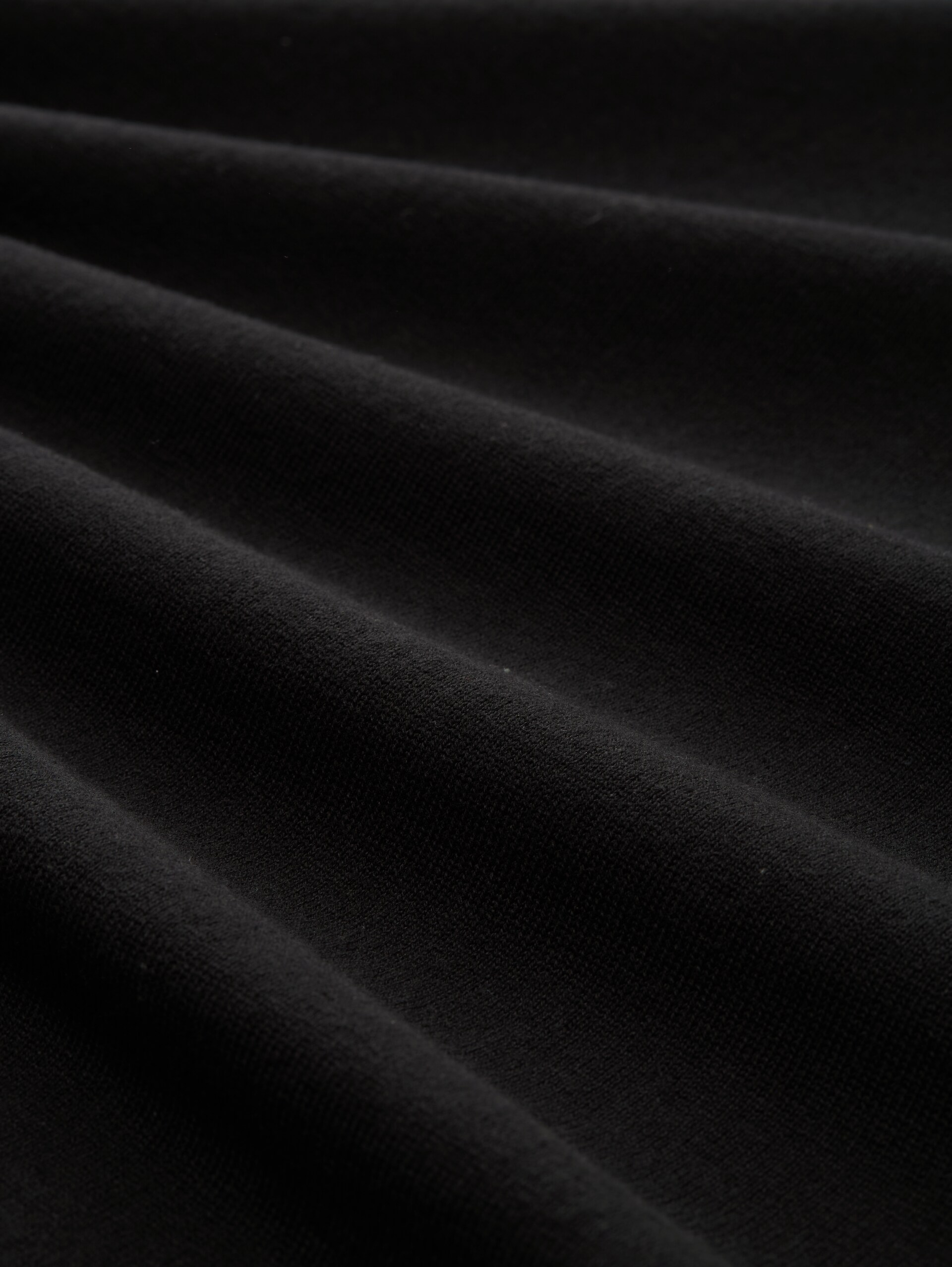 Rollkragenpullover aus Baumwolle - Black - Material-Ansicht
