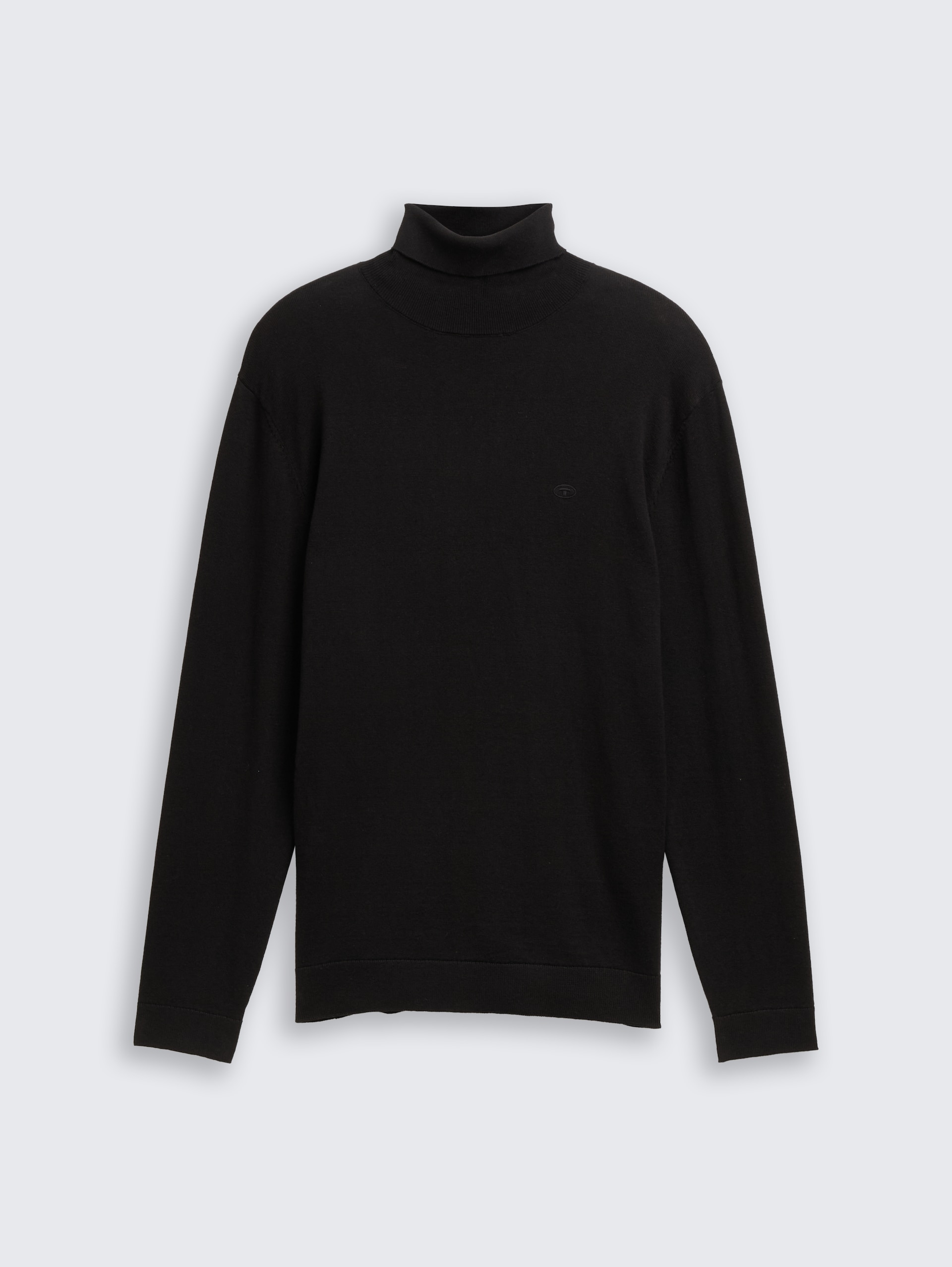 Rollkragenpullover aus Baumwolle - Black