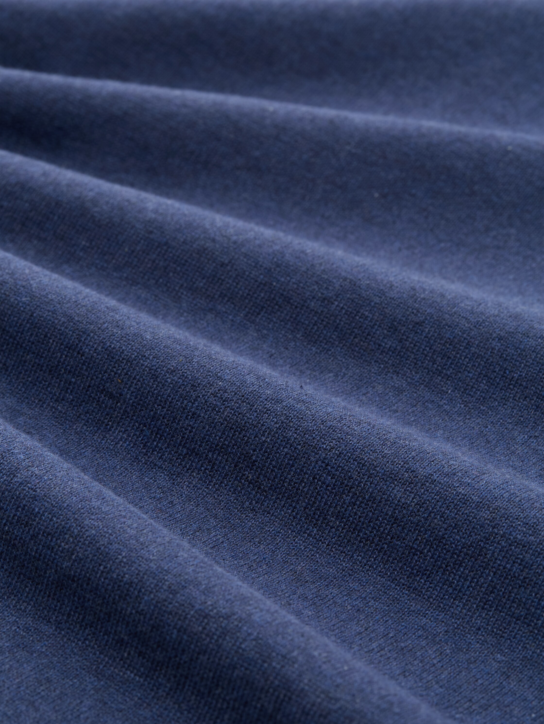 Rollkragenpullover aus Baumwolle - ocean_blue_melange - 