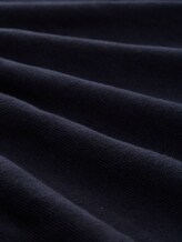 Pull en tricot avec cachemire - Knitted Navy Melange - Vue de la matière