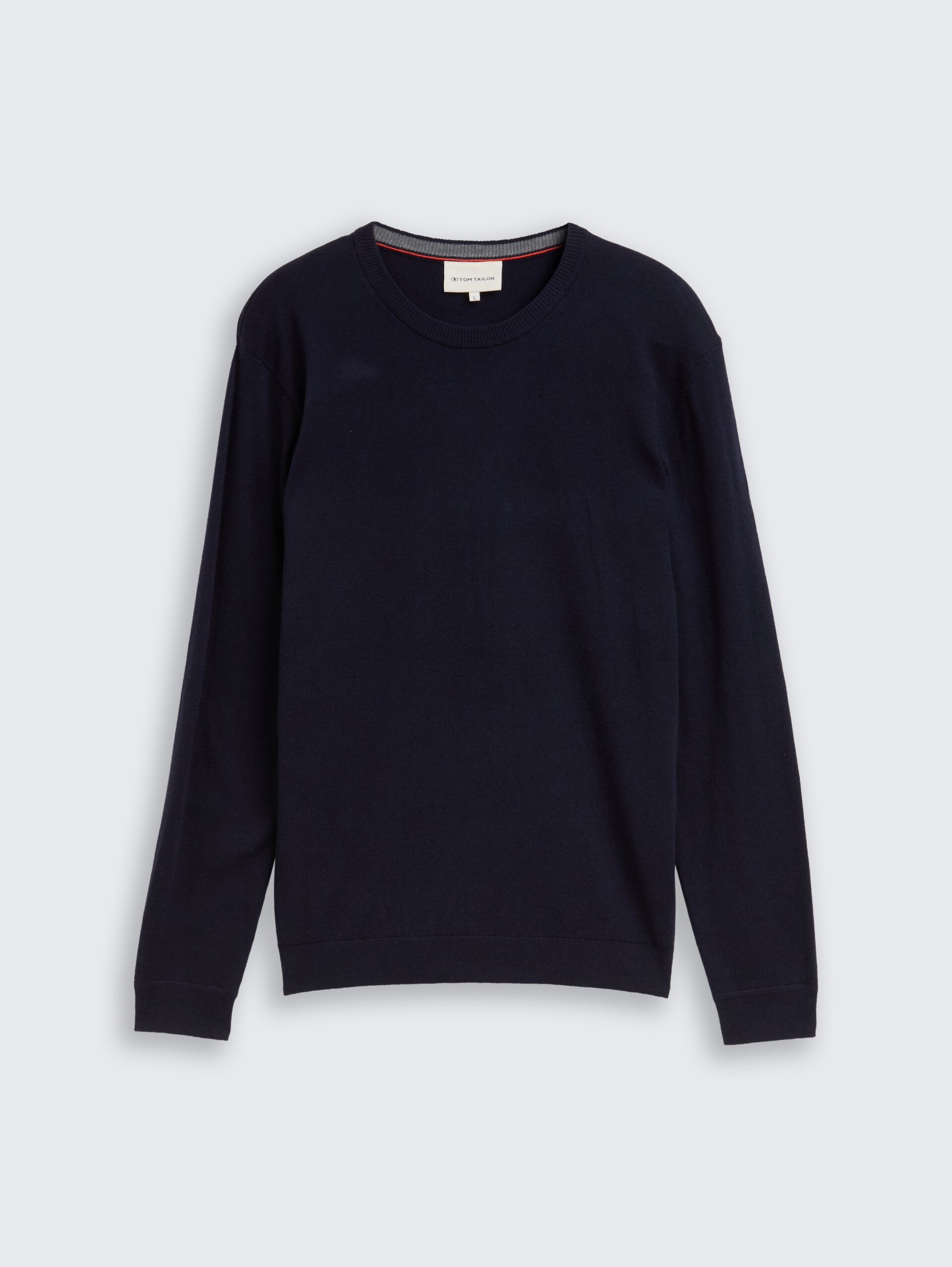Strickpullover mit Kaschmir-Anteil - Knitted Navy Melange