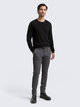 Pull en tricot avec cachemire - Black - Vue de face du modèle