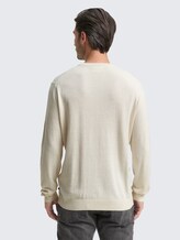Strickpullover mit Kaschmir-Anteil - soft buttercream melange