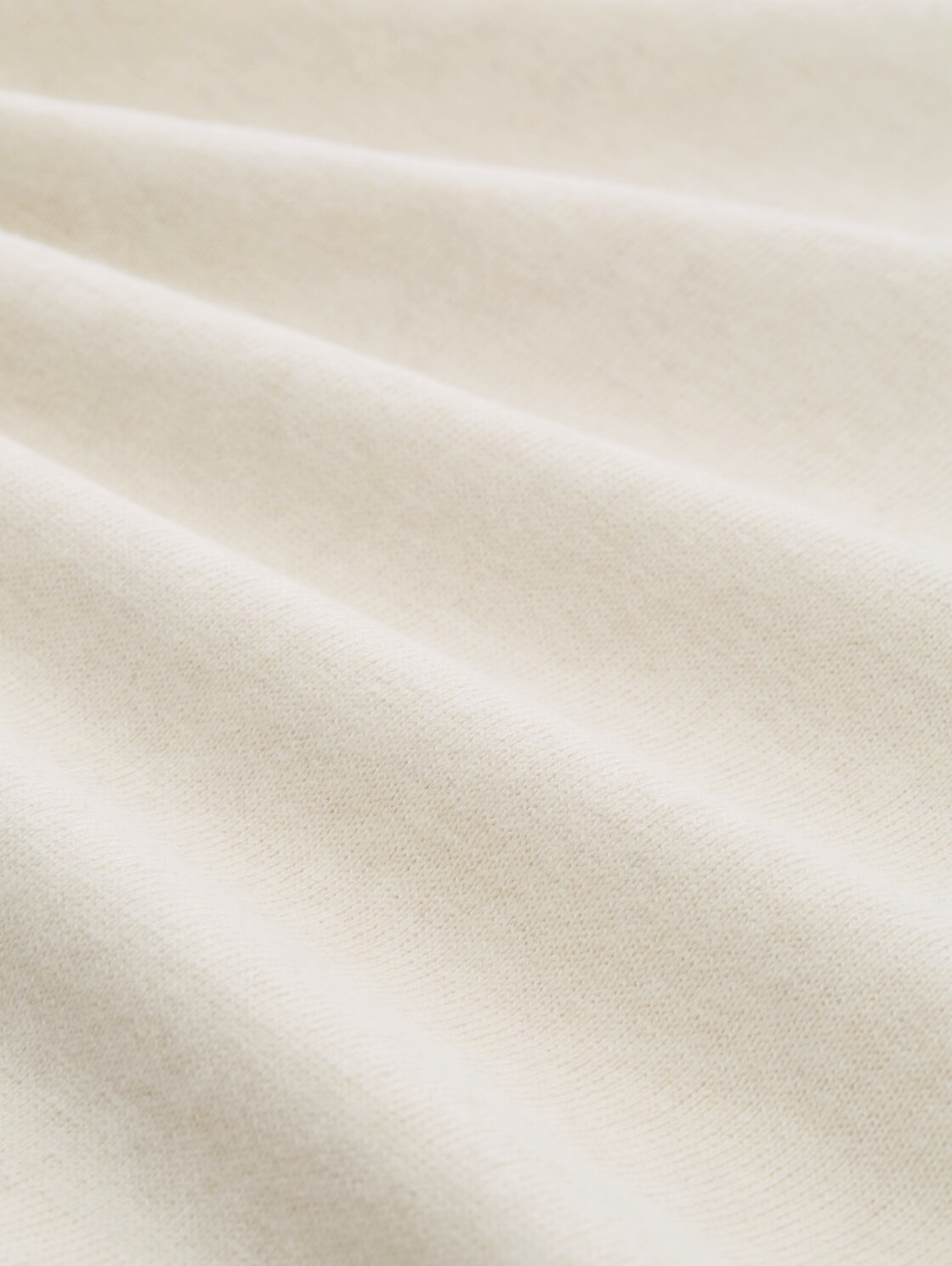 Strickpullover mit Kaschmir-Anteil - soft buttercream melange - Material-Ansicht