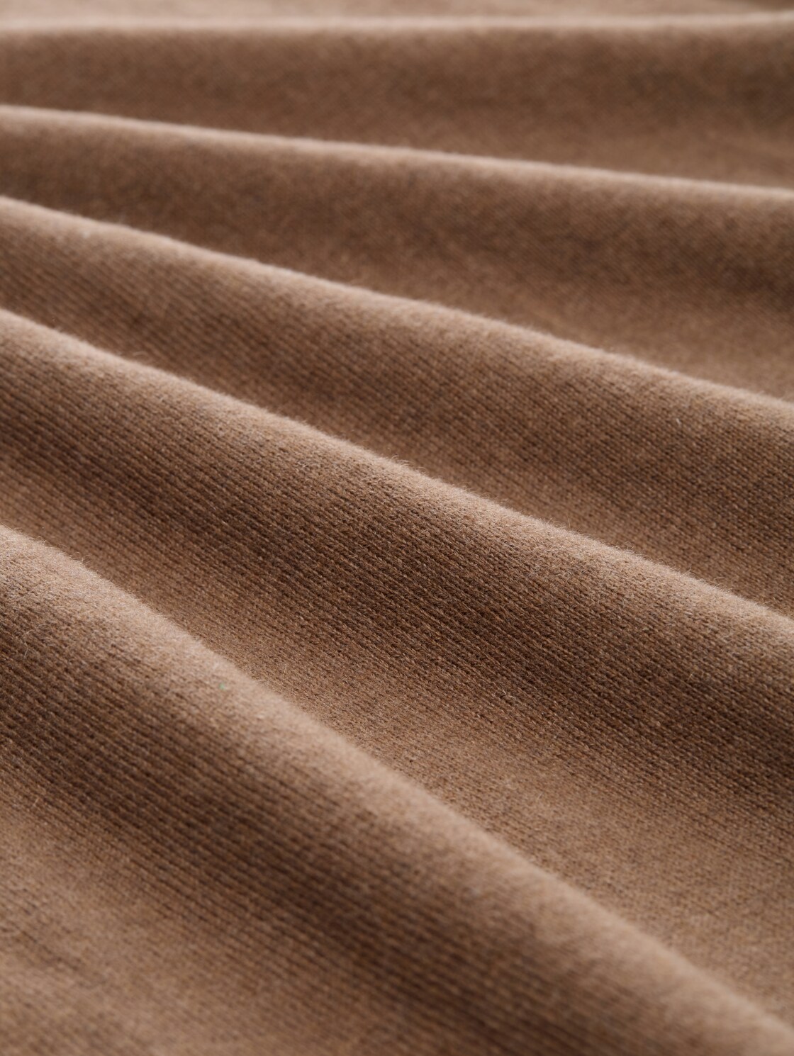 Strickpullover mit Kaschmir-Anteil - dark taupe melange - Material-Ansicht