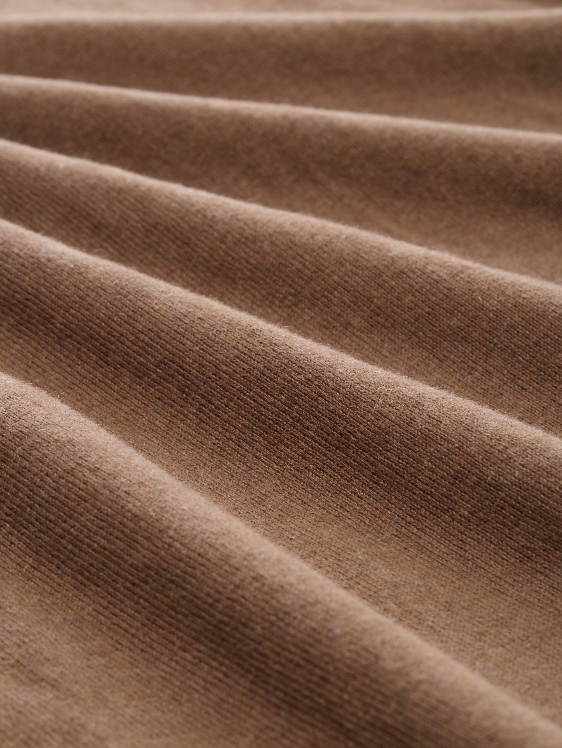 Strickpullover mit Kaschmir-Anteil - dark taupe melange - Material-Ansicht