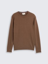 Pull en tricot avec cachemire - dark taupe melange