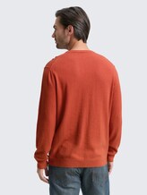 Pull en tricot avec cachemire - rust red melange