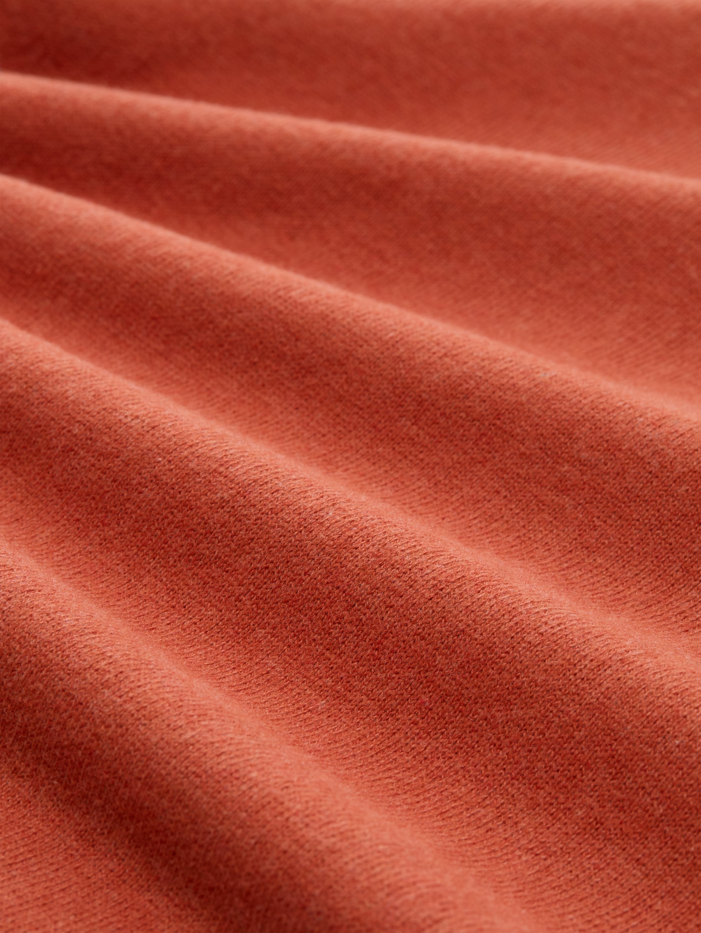 Gebreide trui met kasjmiermix - rust_red_melange - 