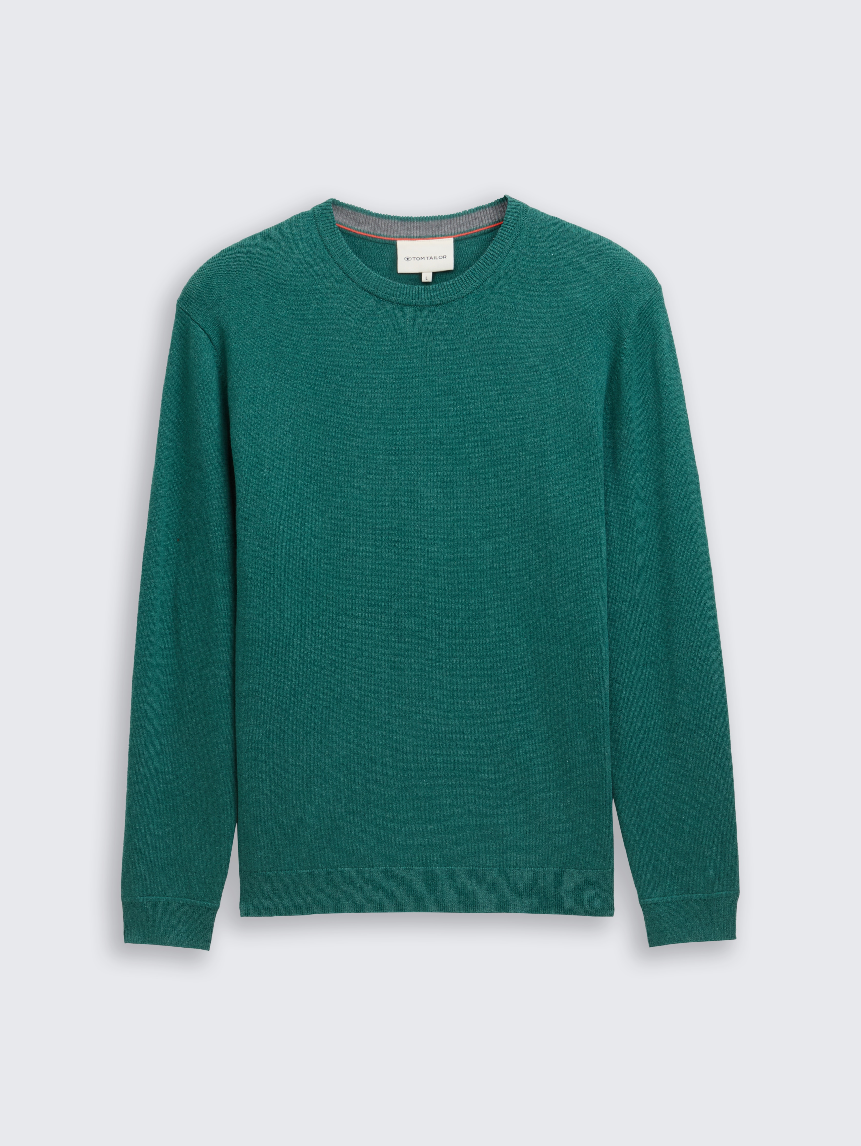 Strickpullover mit Kaschmir-Anteil von Men, jasper green melange