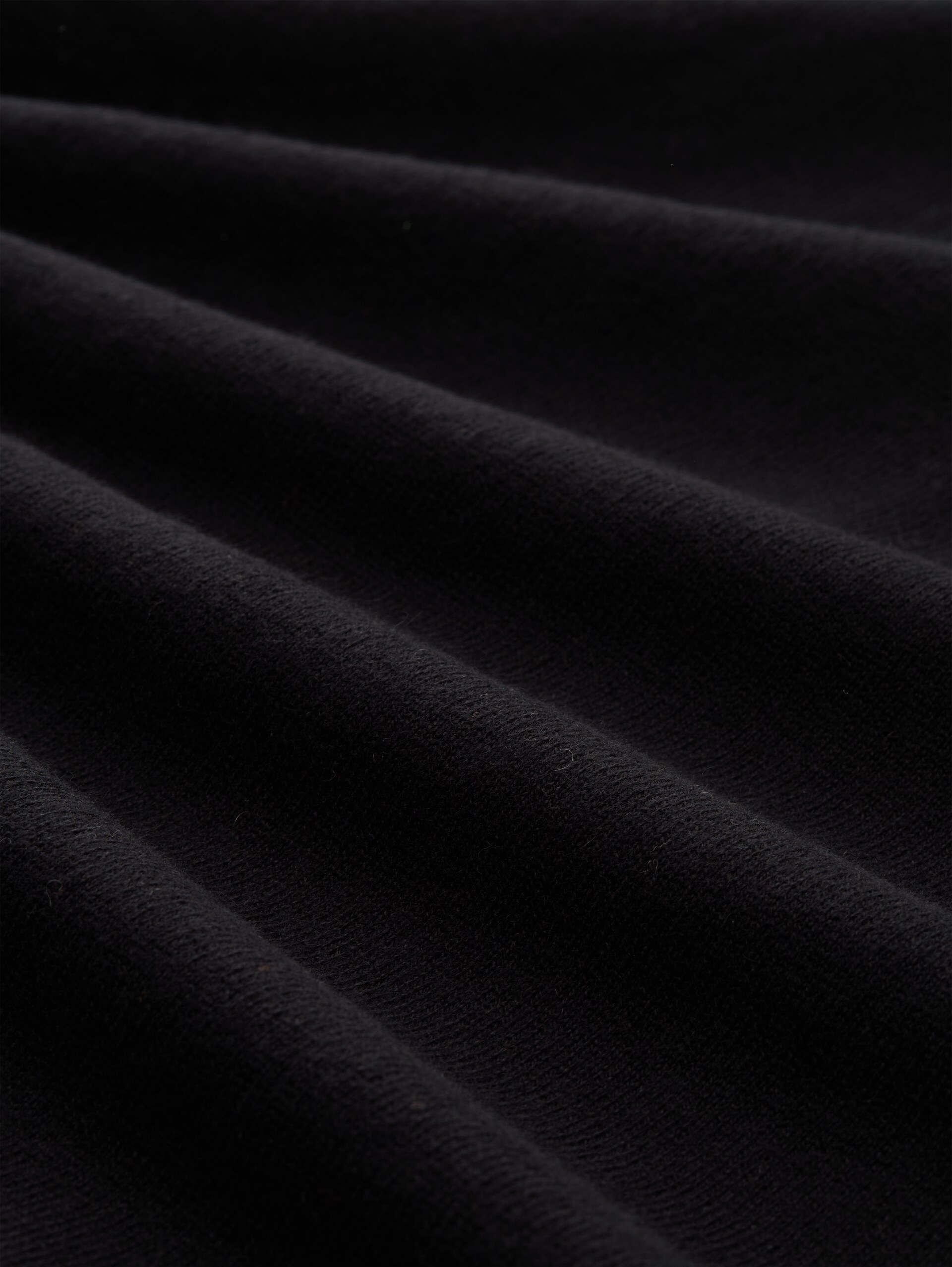 Strickpullover mit Kaschmir-Anteil - Black - Material-Ansicht