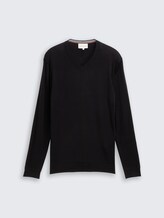 Pull en tricot avec cachemire - Black