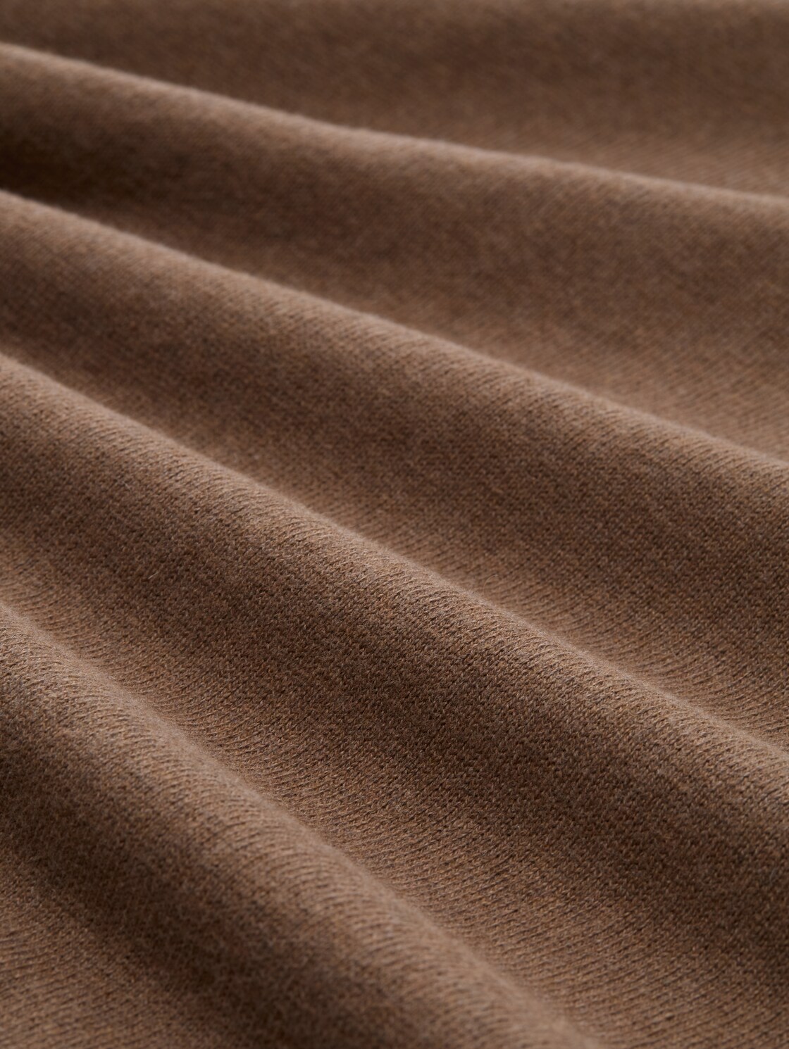 Strickpullover mit Kaschmir-Anteil - dark taupe melange - Material-Ansicht