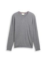 Sélectionné, Pull en maille avec cachemire par Tom Tailor, gris