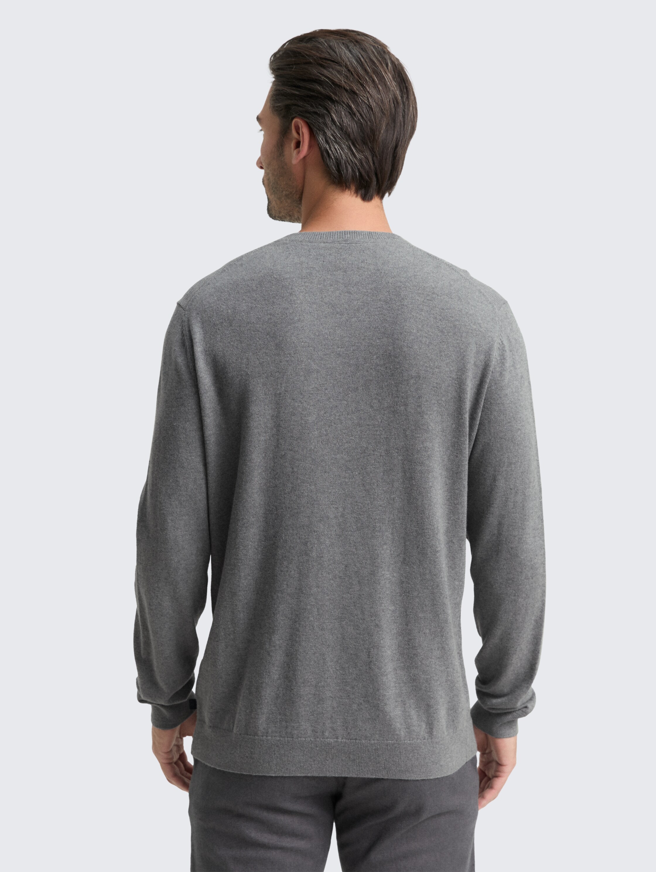 Pull en maille avec cachemire - classic dark grey melange