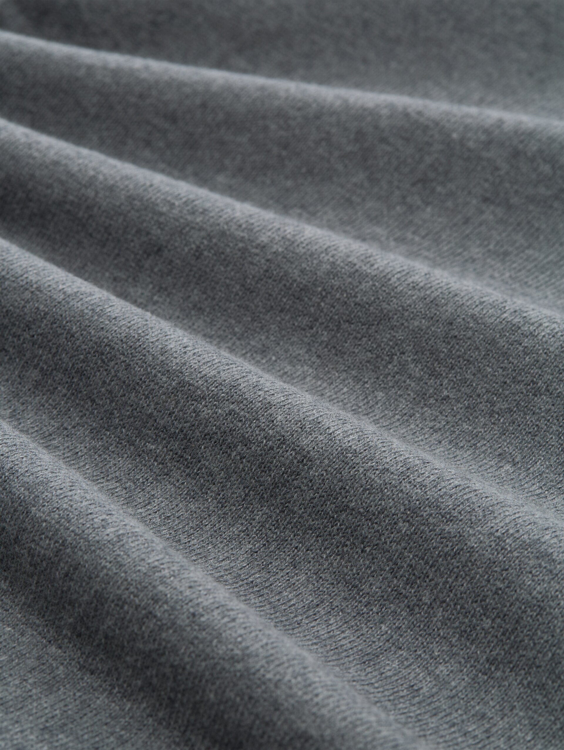 Strickpullover mit Kaschmir-Anteil - classic dark grey melange - Material-Ansicht