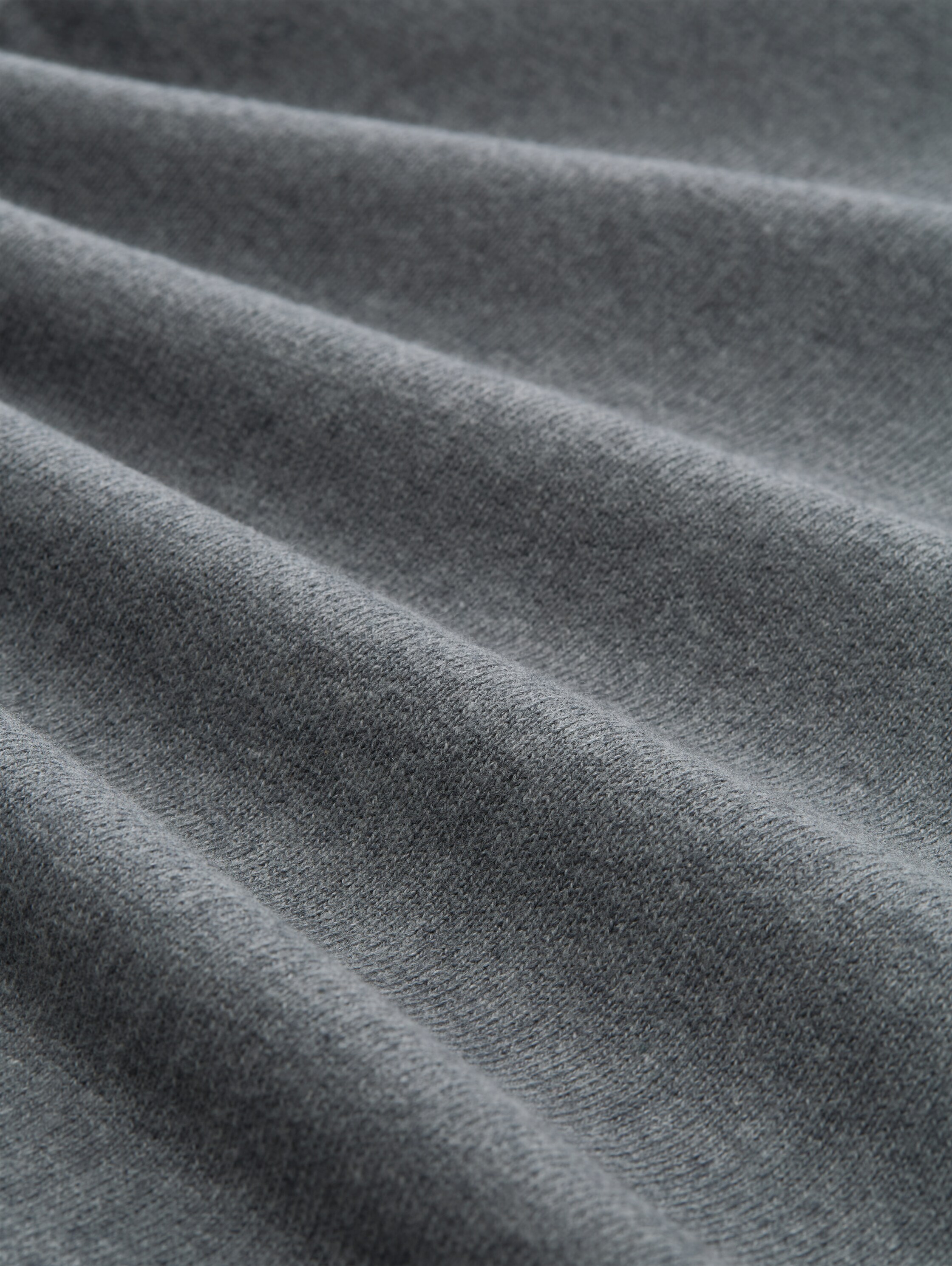 Pull en maille avec cachemire - classic dark grey melange - Vue de la matière