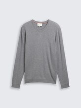 Pull en tricot avec cachemire - classic dark grey melange