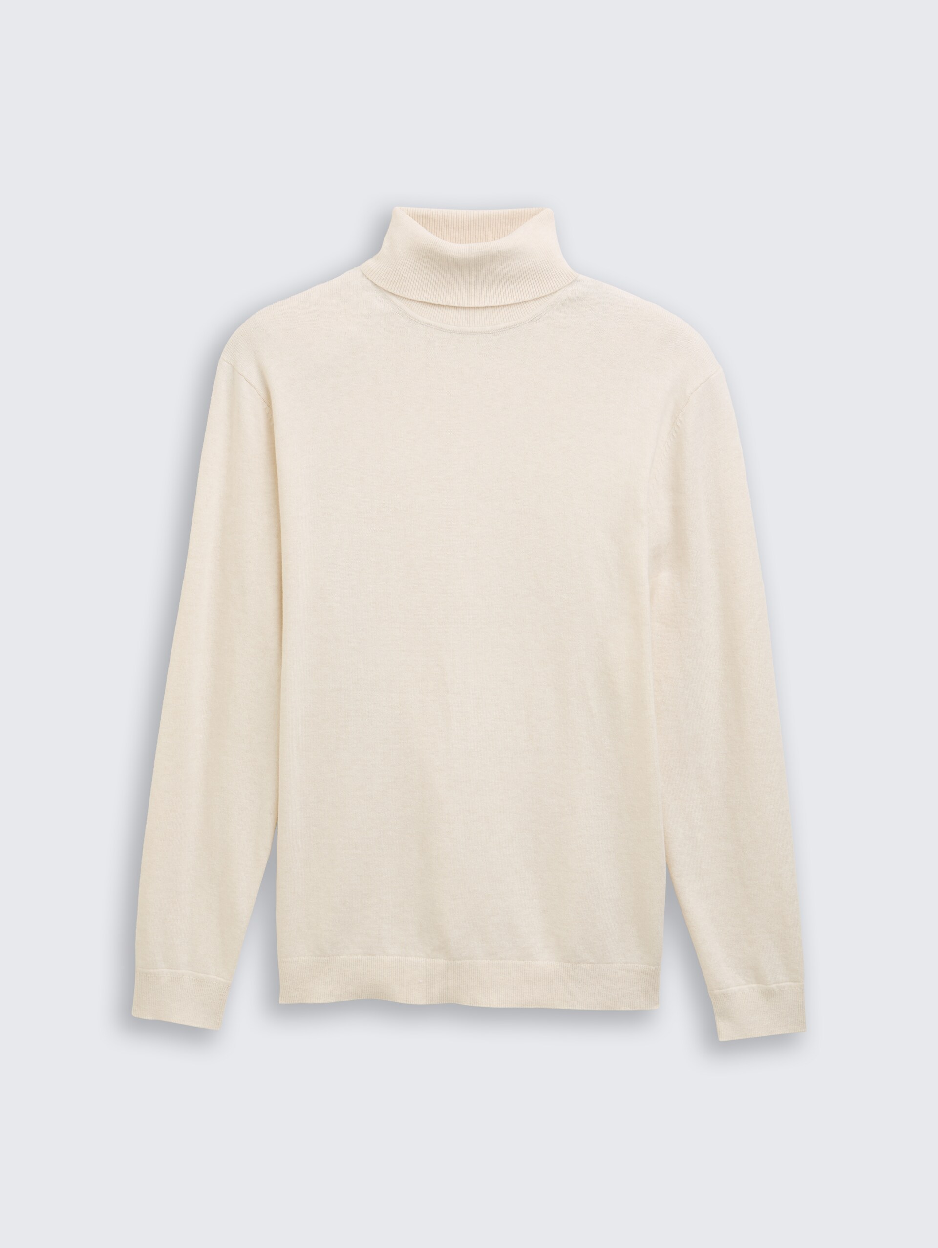 Rollkragenpullover mit Kaschmir-Anteil - soft buttercream melange