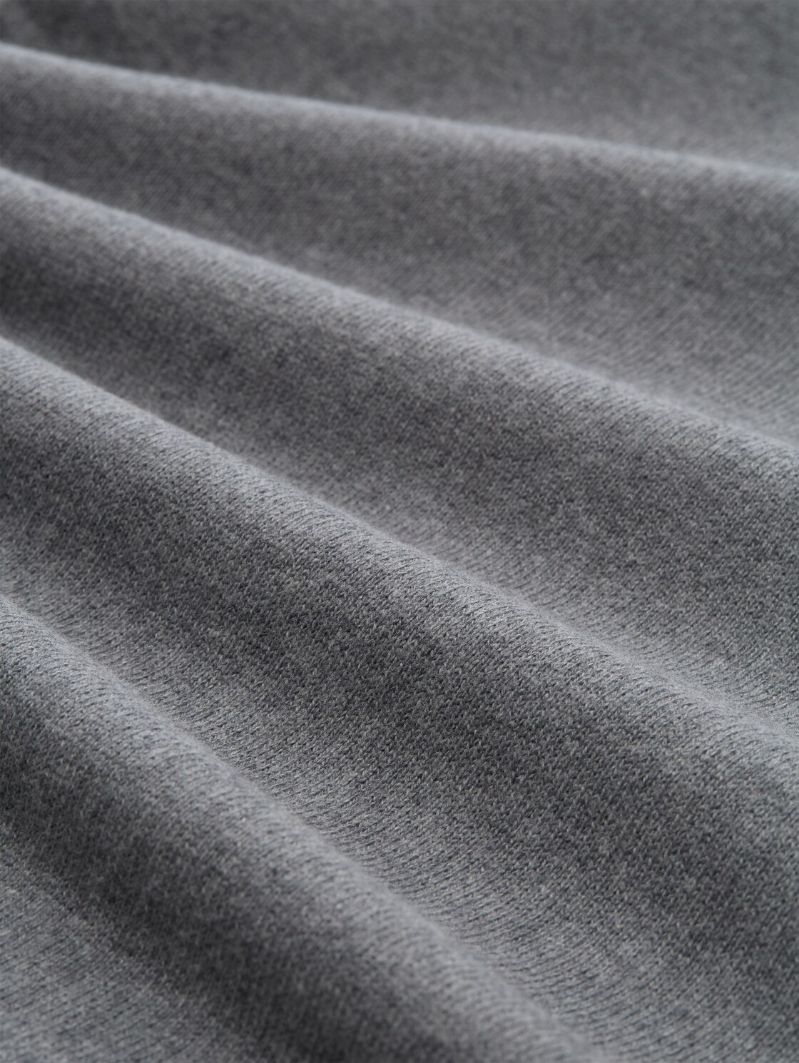 Rollkragenpullover mit Kaschmir-Anteil - classic dark grey melange - Material-Ansicht