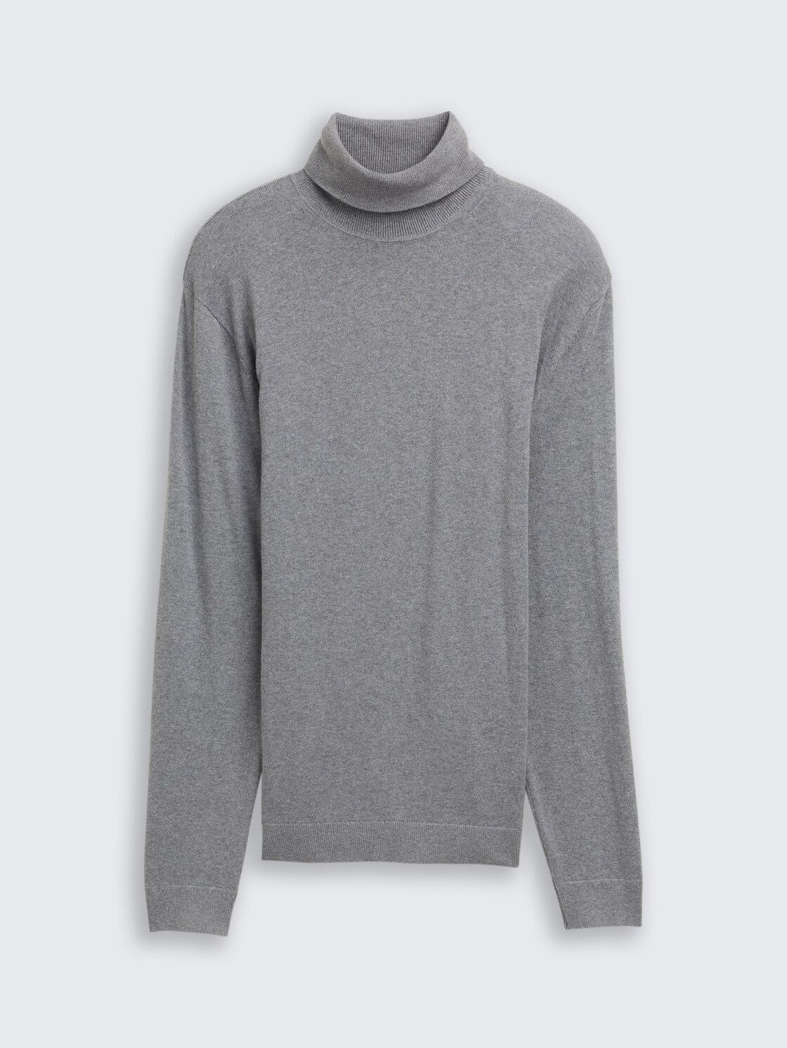 Rollkragenpullover mit Kaschmir-Anteil - classic dark grey melange