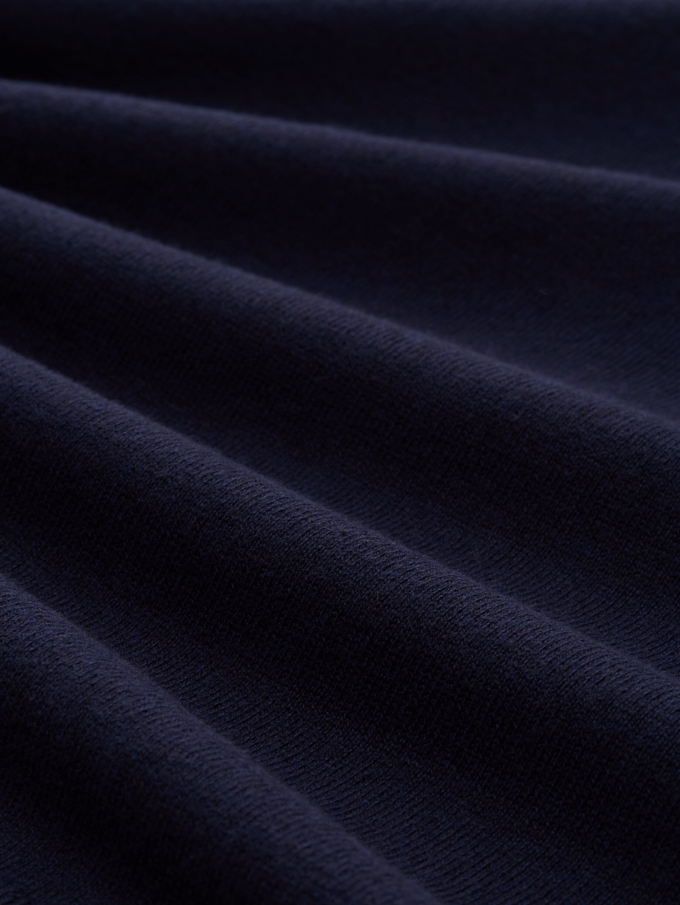 Troyer gebreide trui met kasjmier - knitted_navy_melange - 