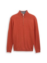 Selected, Troyer knit jumper with cashmere blend by Tom Tailor, orange