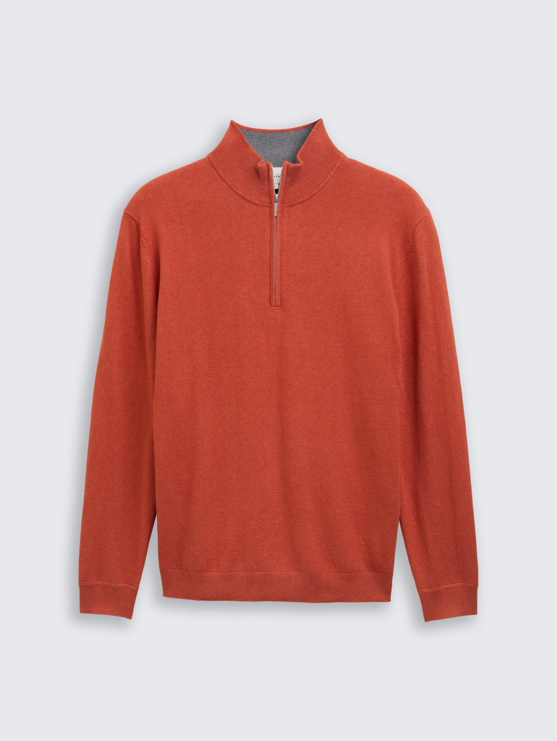 Troyer Strickpullover mit Kaschmir-Anteil - rust red melange