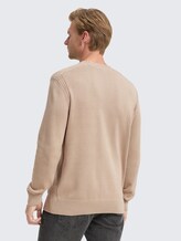 Strickpullover im Washed-Look aus Baumwolle - light cashmere