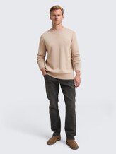Strickpullover im Washed-Look aus Baumwolle - light cashmere - Model-Vorderansicht