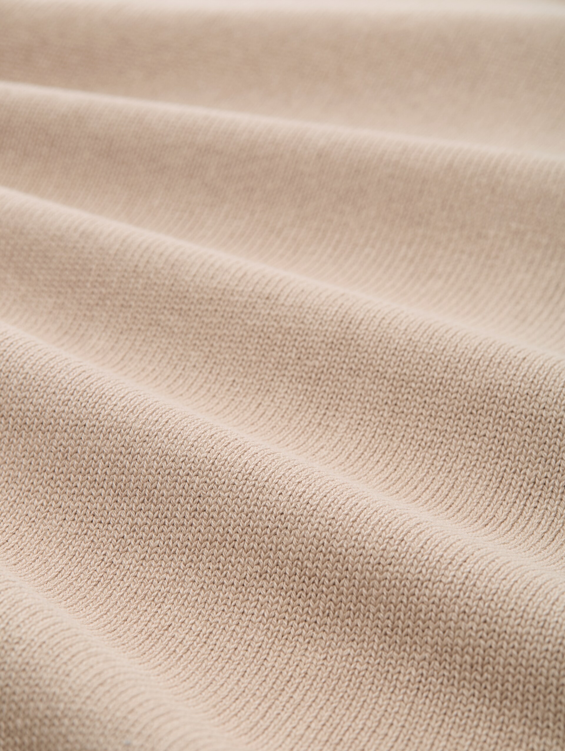 Strickpullover im Washed-Look aus Baumwolle - light cashmere - Material-Ansicht