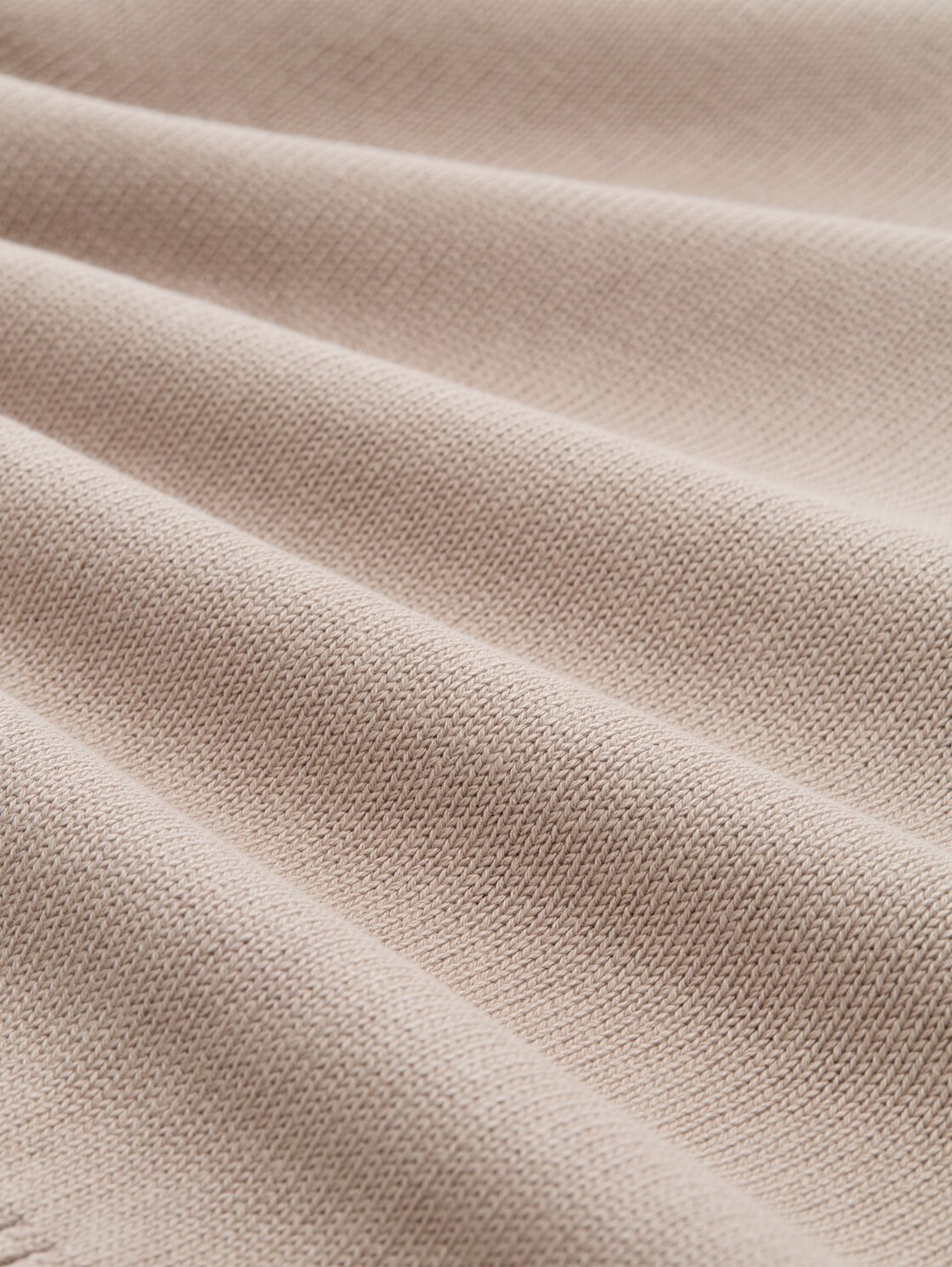 Troyer Strickpullover im Washed-Look aus Baumwolle - light cashmere - Material-Ansicht