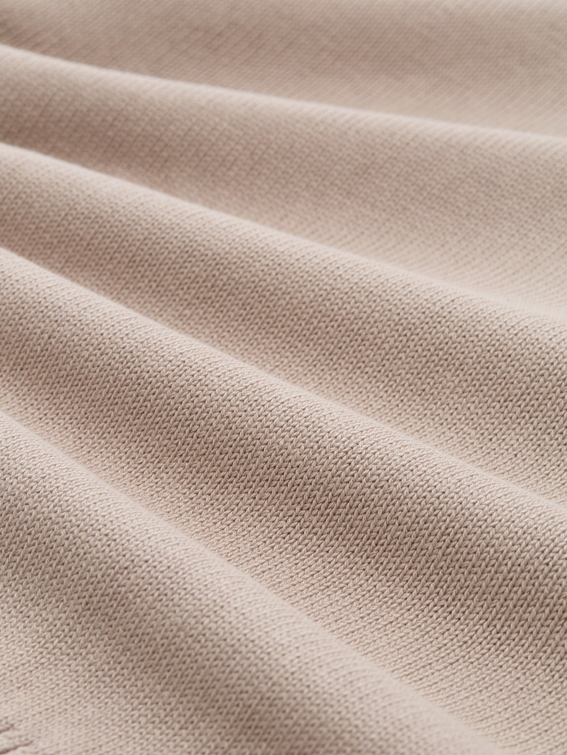 Troyer knitted jumper in a washed cotton look - light cashmere - Material view