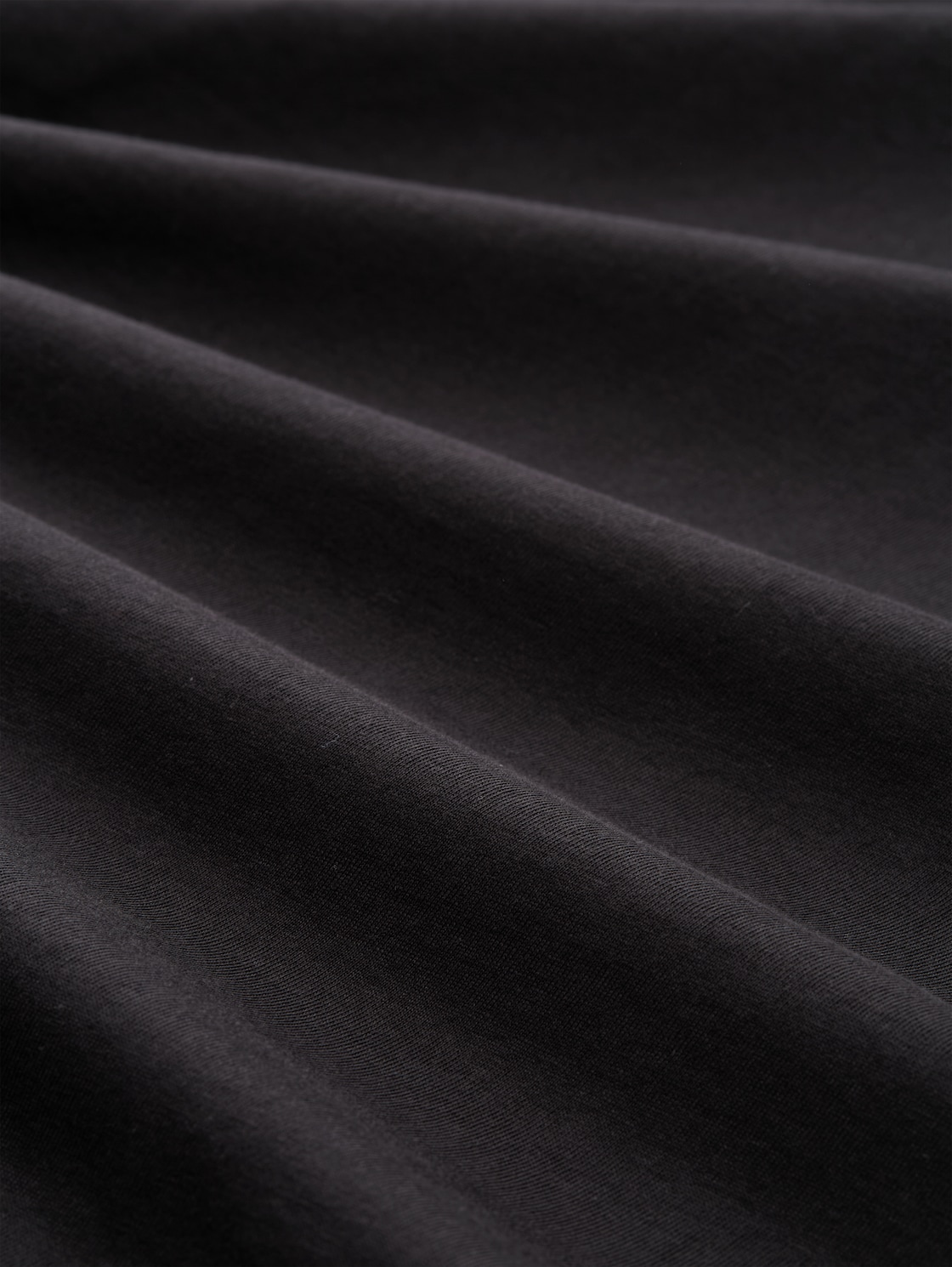 Langarmshirt aus Baumwolle - Night Watch Black - Material-Ansicht